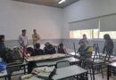 Alumnos del IPET Canals construyen bancos y mesas para instituciones y refaccionan sus aulas con tapitas